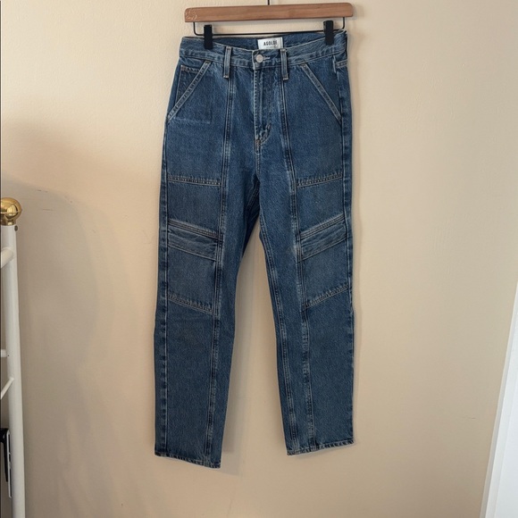 Agolde Cooper Cargo Straight Leg 100% Organic Cotton Jeans